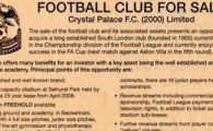 Idei pentru George Copos: Crystal Palace,&nbsp;de vanzare la mica publicitate!