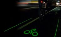 LASER FRATE! Light Lane - Prima bicicleta care-si face pista speciala pe strada! VIDEO