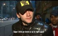 VIDEO&nbsp;Fanii Rapidului, dupa meciul cu&nbsp;Astra: "Ne-au ciuruit!" Vezi cum l-au implorat pe Sapunaru!