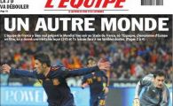 Francezii la picioarele Spaniei: "Fotbal de pe alta PLANETA!" El Mundo: "Spania maltrateaza Franta la Paris!"