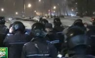 VIDEO Bataie intre fanii Stelei si jandarmi la derby-ul cu Dinamo de la baschet!