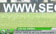 INCREDIBIL! Ploaie cu "pietre" URIASE pe stadionul din Iasi inainte de finala Cupei! VIDEO