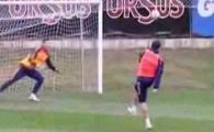 VIDEO / Lucescu nu a uitat fotbal: a dat gol de la centrul terenului!
