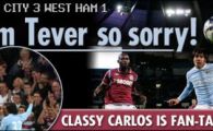 VIDEO&nbsp;Super gol cu calcaiul in Manchester City 3-1 West Ham!