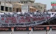 Fanii au asaltat cu bannere stadionul Dinamo! Cum au raspuns oficialii