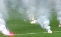 Incendiar! Austriecii ne-au "intoxicat" cu petarde si fumigene, pompierii au intervenit! Vezi VIDEO