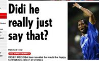 Drogba:"Vreau sa imi inchei cariera la Chelsea!" TU CE CREZI?