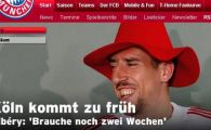 Ribery: "In 2 saptamani revin pe teren!"