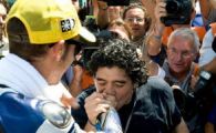 Maradona show! I-a sarutat mana zeului din MotoGP, Valentino Rossi!