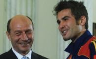 Basescu s-a pozat cu Mutu la plecarea Nationalei