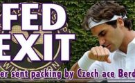 
	FED EXIT! Eliminat de la Wimbledon, Federer va ajunge pe locul trei ATP dupa 7 ani!
