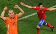 
	Spania si Olanda merg cap la cap! Sneijder si Villa sunt GOLGHETERII mondialului:
