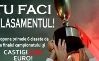 
	CONCURS: Doar scrii clasamentul si castigi 5 premii de 100 de euro!

