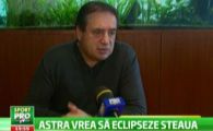 
	Niculae: "De la Steaua ma tem cel mai mult de arbitri! L-am vrut pe Cartu la Astra!"
