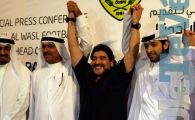 VIDEO! Arabii au innebunit: Maradona se va bate cu Olaroiu si Radoi! Cum i-au cantat la prezentarea oficiala la Al Wasl!