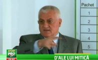 
	VIDEO: Mitica-SHOW: "Daca se califica 2 echipe, suntem tari! Doar Vaslui si Gaz Metan au sanse, si Steaua si Dinamo. Rapid trece sigur" :)
