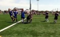 
	VIDEO! Daca Cristiano Ronaldo patea asta, cat timp crezi ca ramanea intins pe jos? :) Cum a reactionat o fetita de 5 ani pe terenul de fotbal
