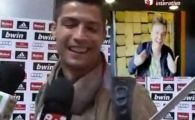 
	VIDEO Cristiano Ronaldo, in culmea fericirii! Cantaretul sau preferat din Brazilia i-a dedicat melodia pe care a dansat la meciul cu Malaga!
