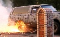 
	VIDEO: Ce dement ! Aproape ca&nbsp;&nbsp;i-&nbsp;a luat masina foc de la un burnout&nbs