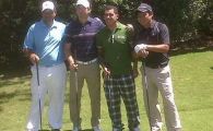 FOTO: Aroganta suprema! Tevez a mers la un turneu de golf pentru a-i arata lui Mancini ca NU ii pasa de City!