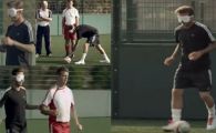 
	SUPERVIDEO: Beckham joaca fotbal legat la ochi, cu echipa paralimpica! Vezi cat de praf a fost la loviturile de la 4 m si ce gol l-a facut sa aplaude:
