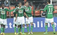 
	"Tiki Taka Barceloonaaa!" :)) Banel a crezut ca nu aude bine! Cum s-a trezit cu "Gigi" peste el la St. Etienne
