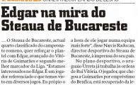 Prima reactie din Portugalia dupa ce Steaua a anuntat ca vrea sa-l ia pe BOMBARDIERUL golgeter Edgar Silva!