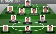 
	Doar 3 jucatori nu sunt de la Barca si Real! UEFA a dezvaluit echipa anului votata de 4,5 milioane de fani! Cine e capitanul:
