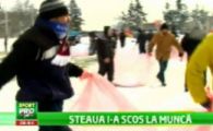 SUPER VIDEO: 200 de detinuti de la Jilava o ajuta pe Steaua sa se antreneze pentru meciul cu Twente!