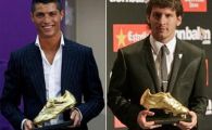 SENZATIE! Cristiano Ronaldo si Messi se intrec sa bata recordurile stabilite de DOI romani! Cine va fi cea mai buna Gheata de Aur din istorie?