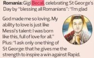 
	FOTO FABULOS! Imaginea anului cu Gigi Becali a aparut in presa din Anglia! Cum a ajuns un "Messi" spiritual al lumii :))
