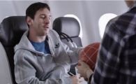 
	'Messi? Kobe Bryant?' Leo a ramas INTERZIS! Un pusti i-a dat IGNORE in avion! Faza GENIALA la care ORICE copil ar fi facut la fel
